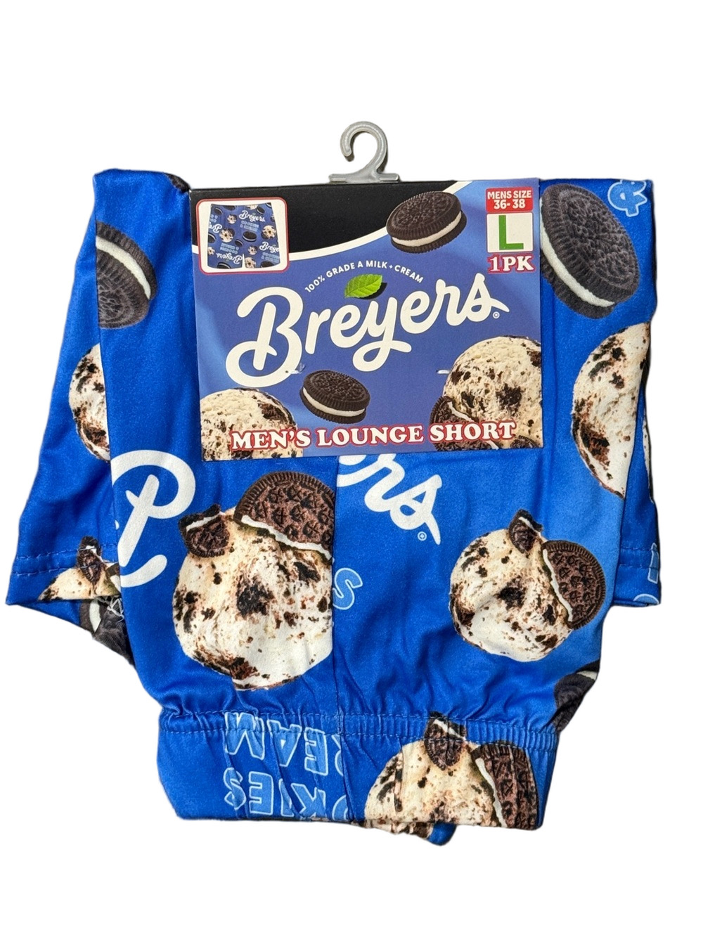 Mens Breyers Cookies & Cream Licensed Lounge Shorts - Size Large - NWT
